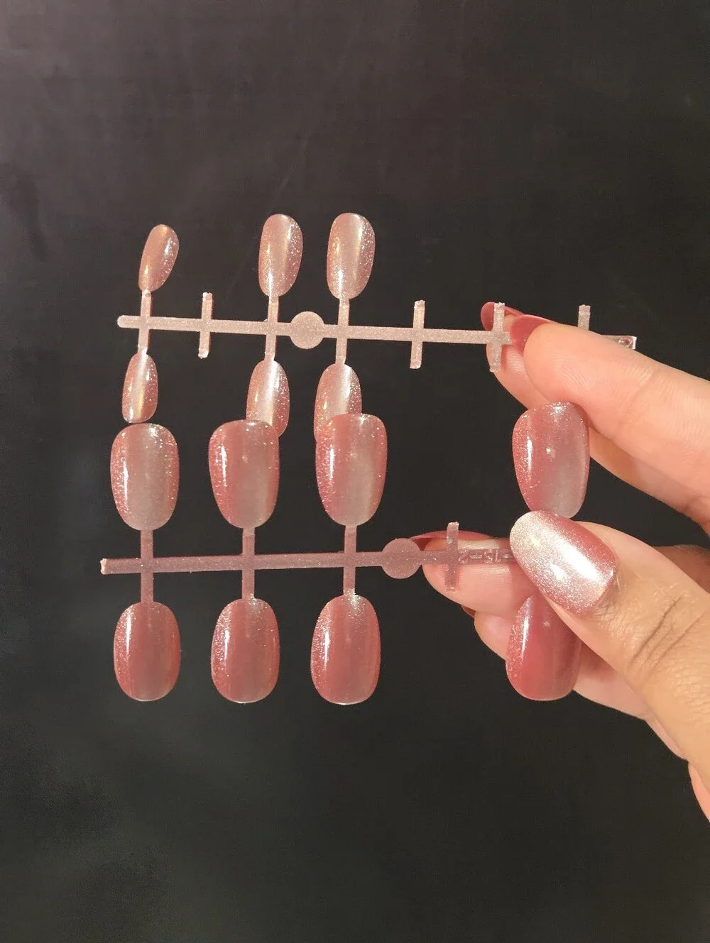 Mauve Pink Press-On Nails Set